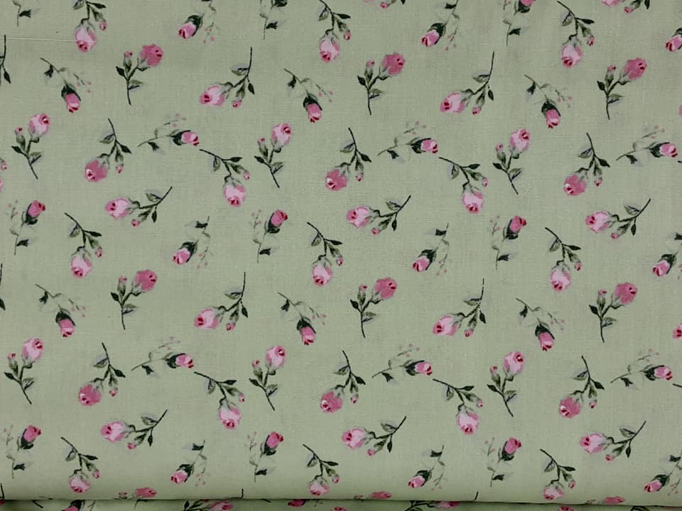 Roses & Hubble Cotton- Green