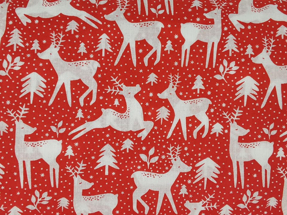 Reindeer Xmas Cotton Jersey
