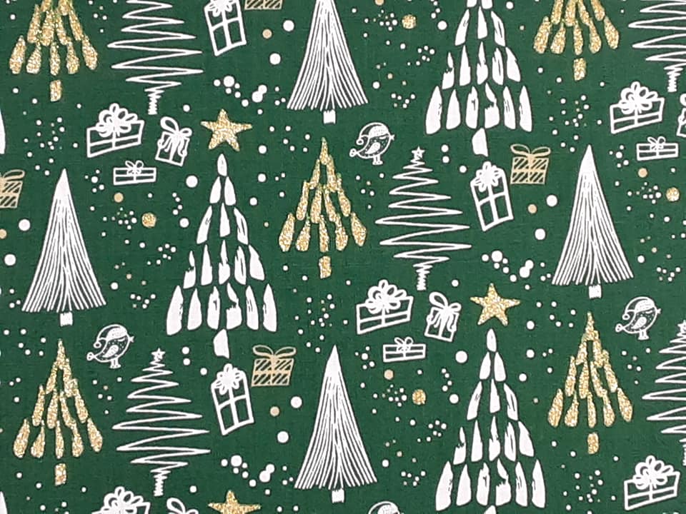 Christmas Tree Cotton- Green