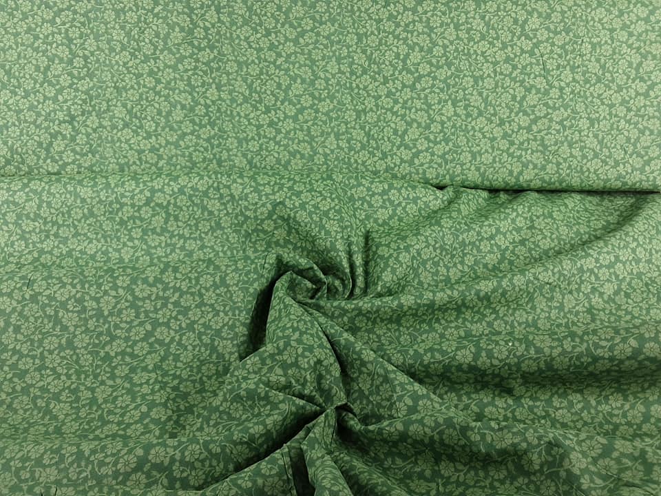 Green Daisy Pattern