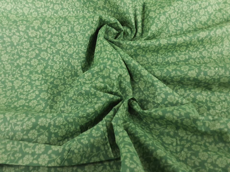 Green Daisy Pattern
