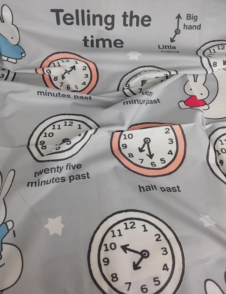 MIFFY – TELLING THE TIME – COTTON PANEL