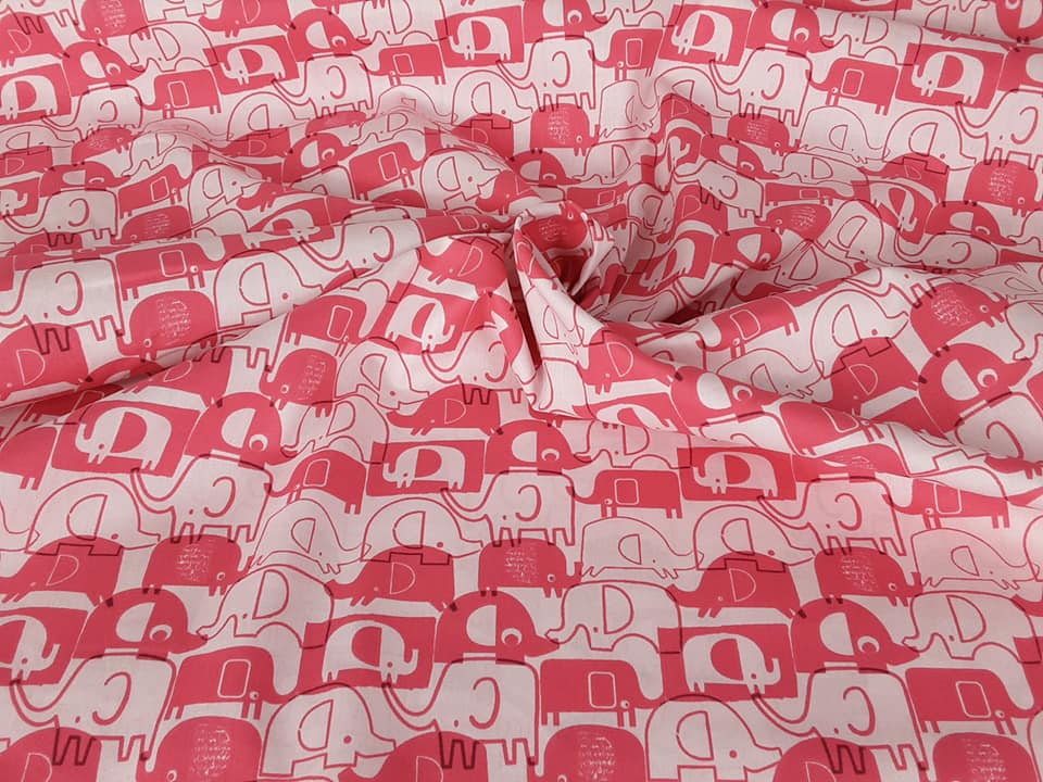 Elephant Cotton Poplin