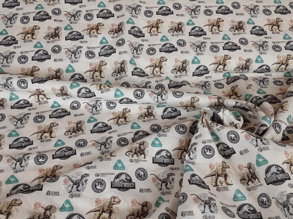Little Johnny - Jurassic World Badge Cotton