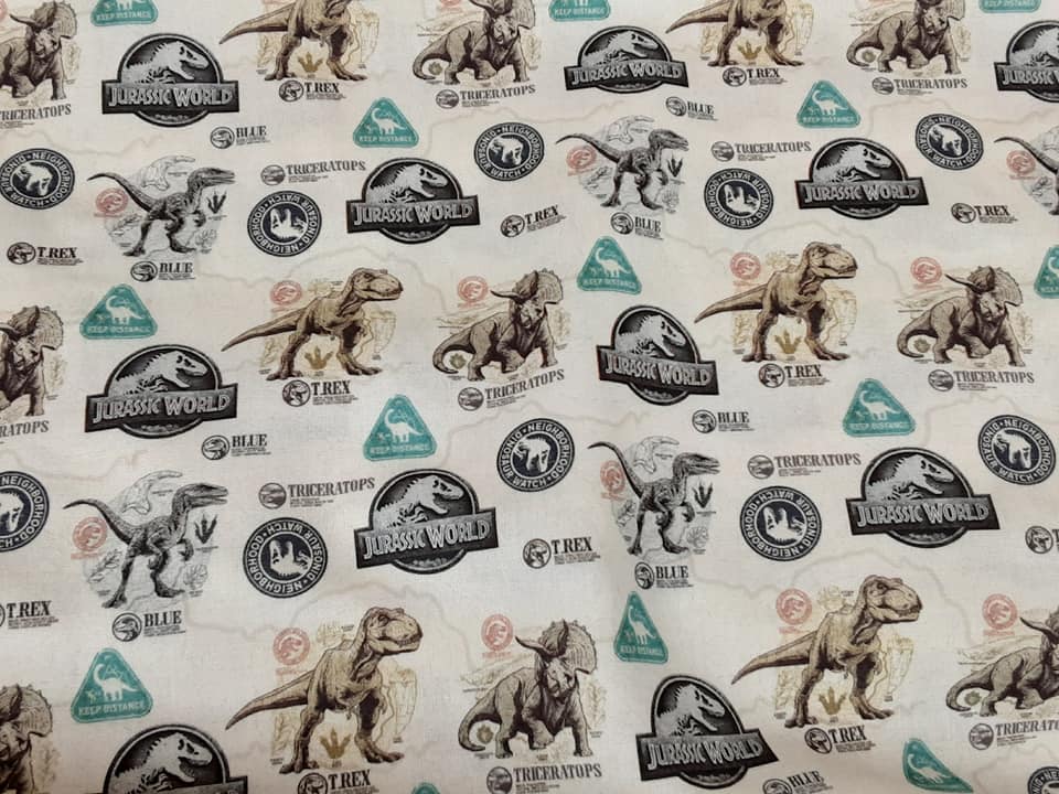 Little Johnny - Jurassic World Badge Cotton