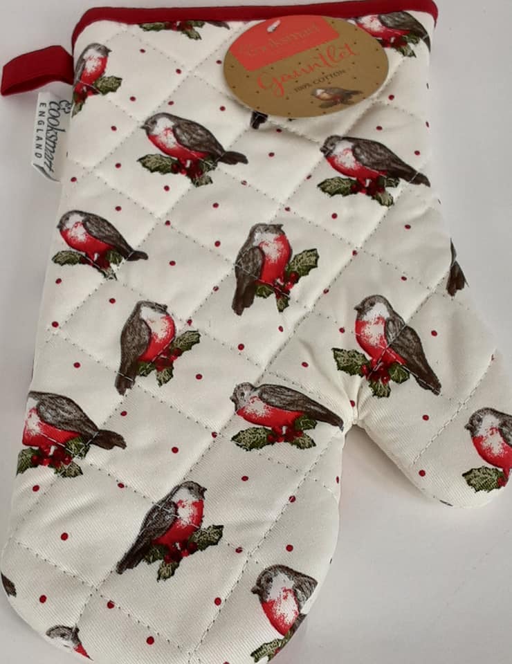 Red Red Robin Gauntlet Single Oven Glove
