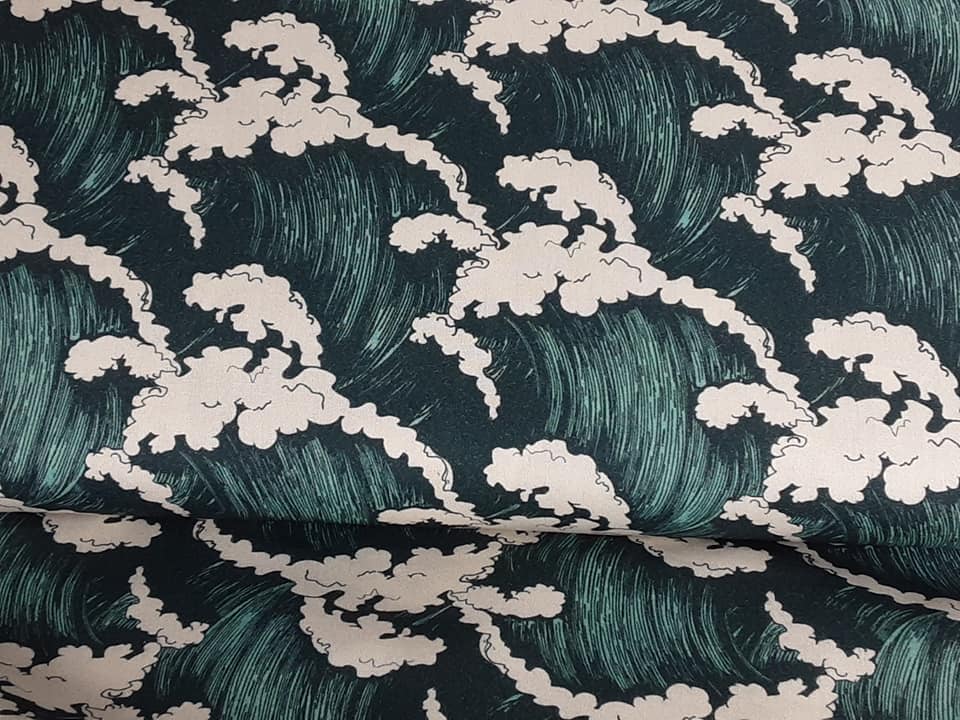 Little Johnny - Crashing Waves Digital Cotton
