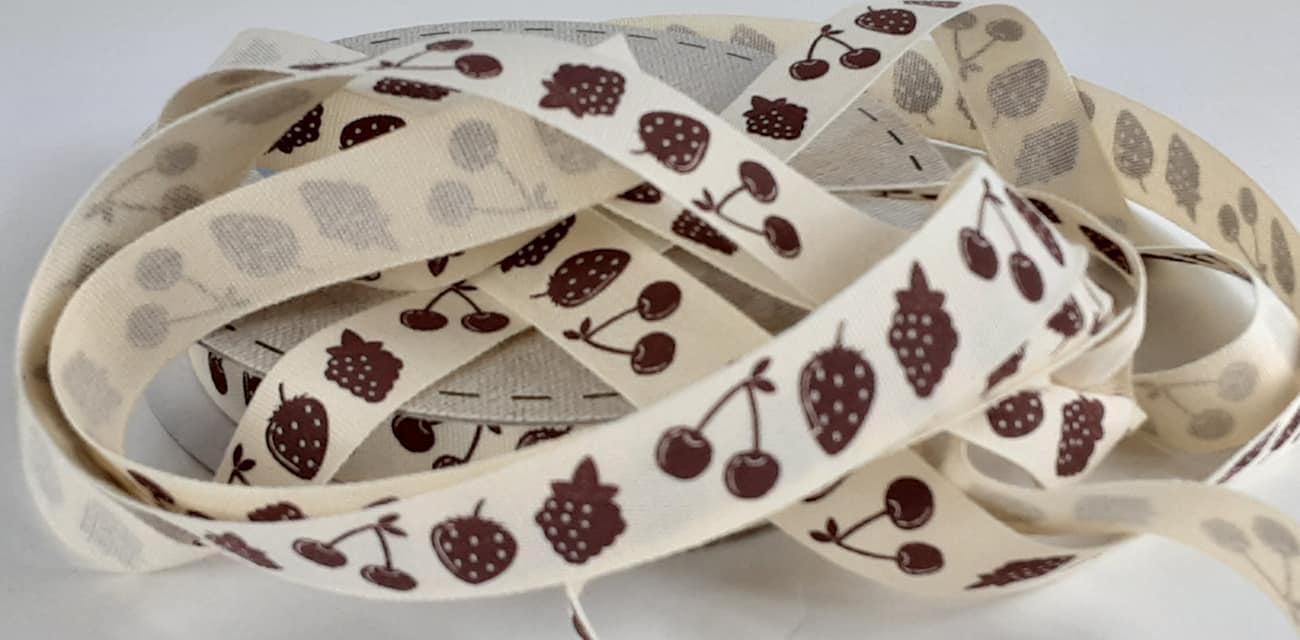 Baking Ribbon: 15mm: Jam Fruit