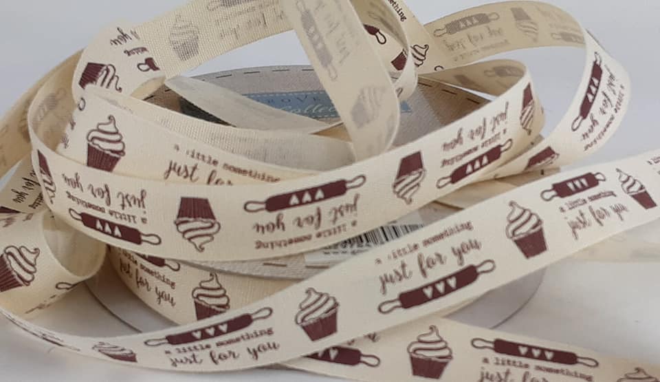 Baking Ribbon: 15mm: Baked Just for You