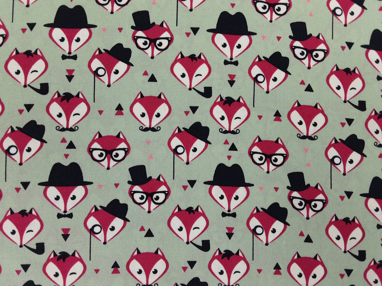 Cotton Poplin Animal Design/ Fox