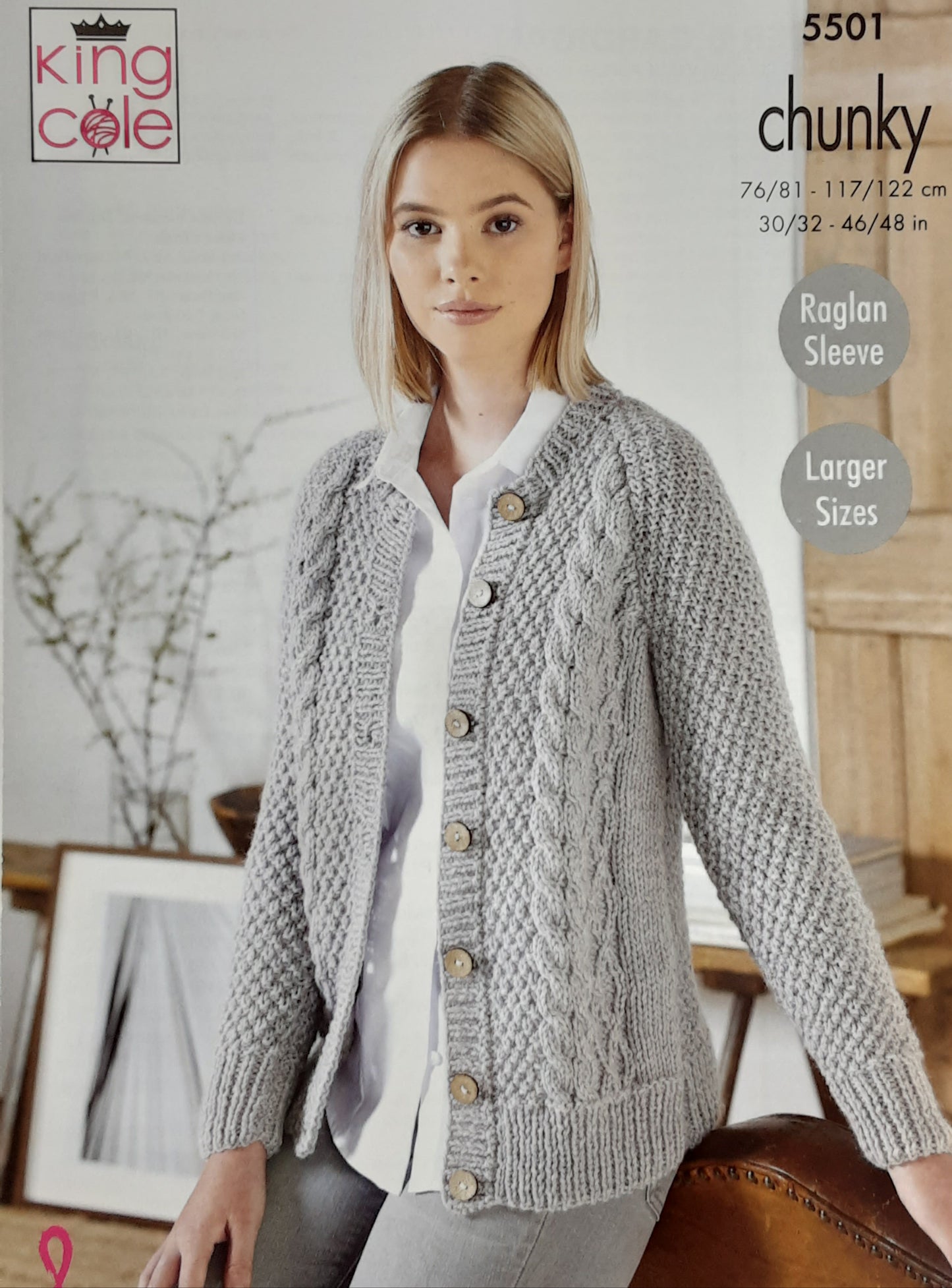 Sweater & Cardigan: Knitted in Big Value Poplar Chunky