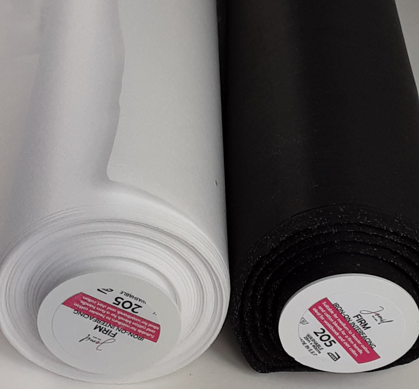 Firm standard iron on, washable interlining, 90cm wide