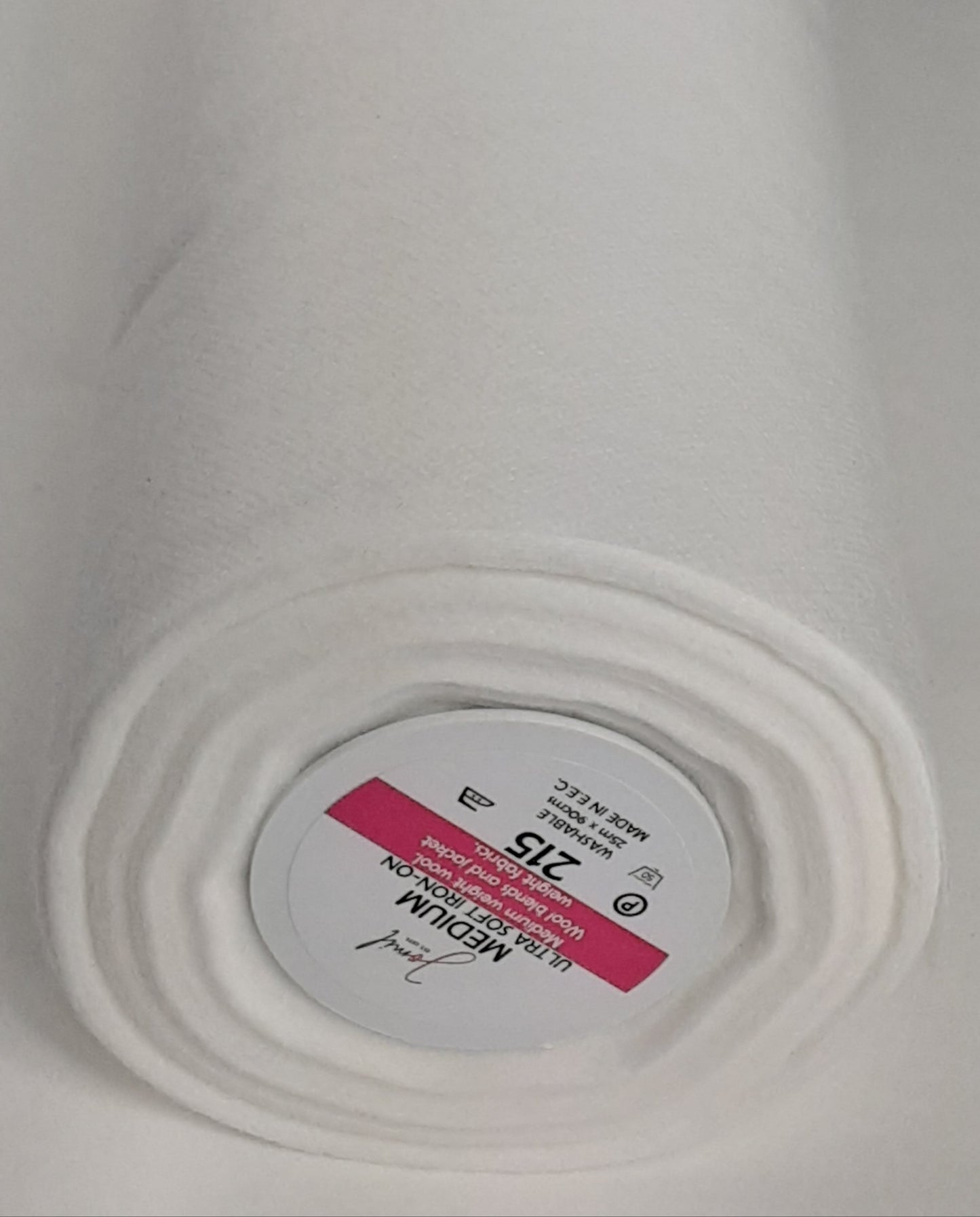 Ultrasoft Medium iron on, washable & dry cleanable interlining