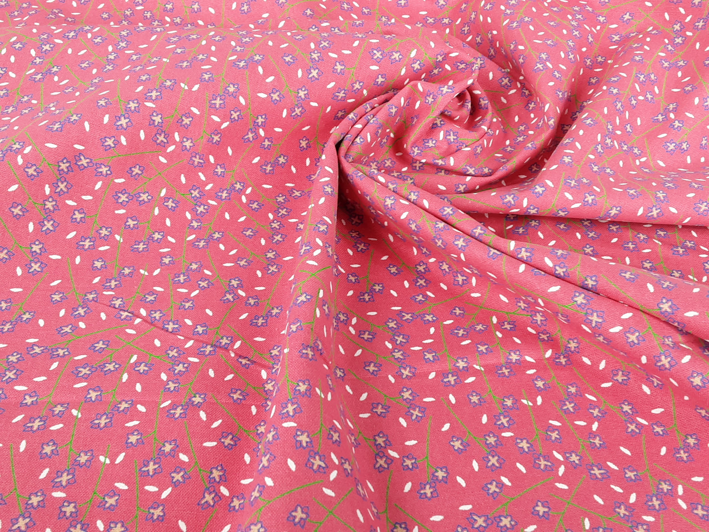 CUTE FLORALS – COTTON PRINT- RED