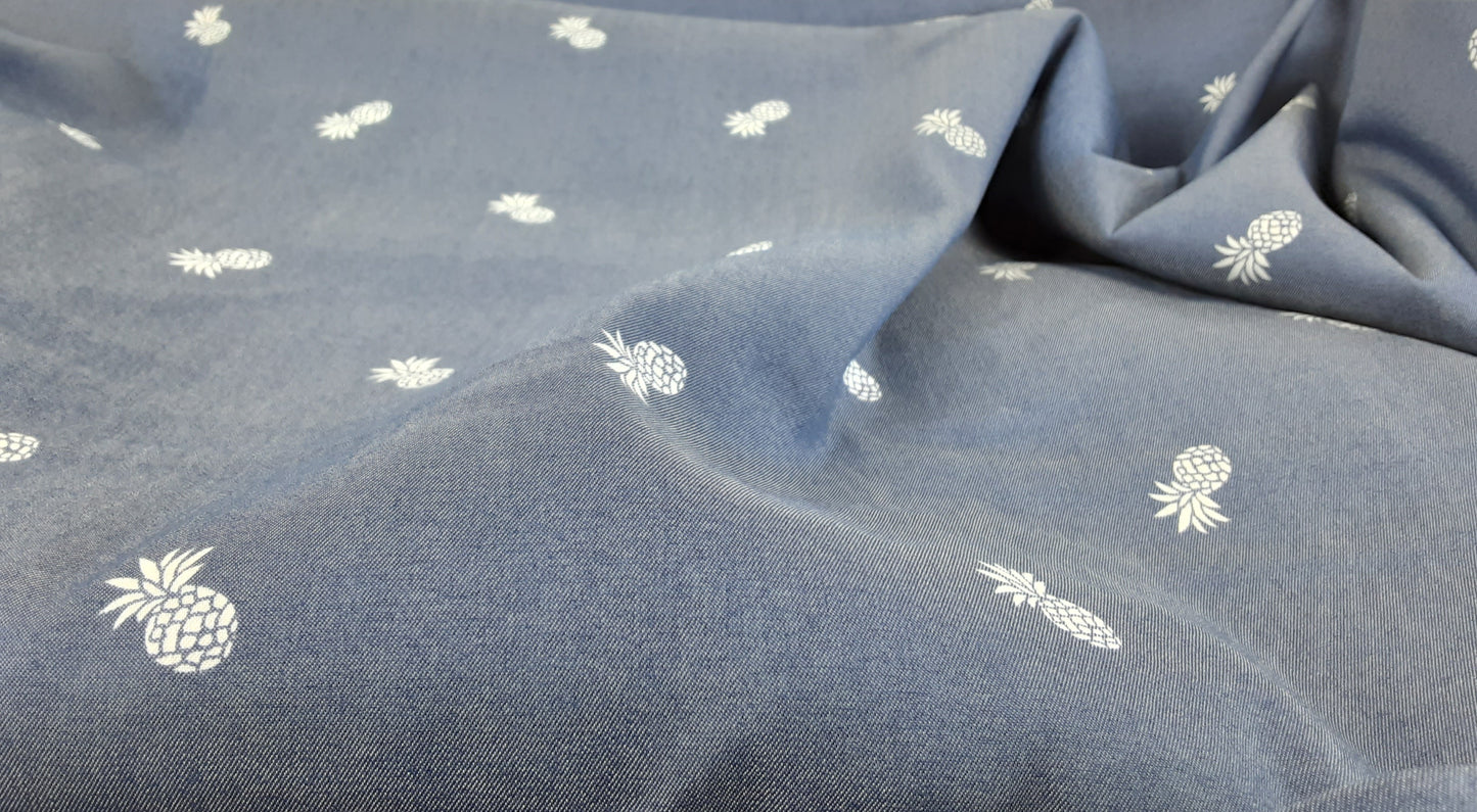 Denim Prints- Pineapple