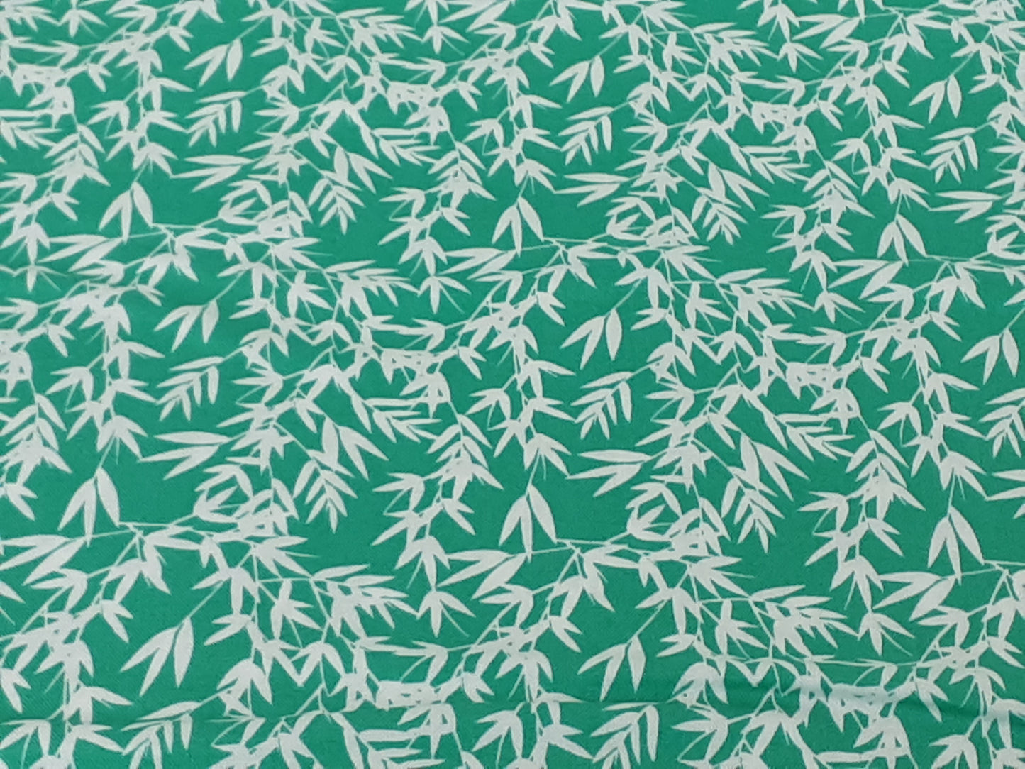 Kyoto Bamboo Leaves Jade- Cotton Print