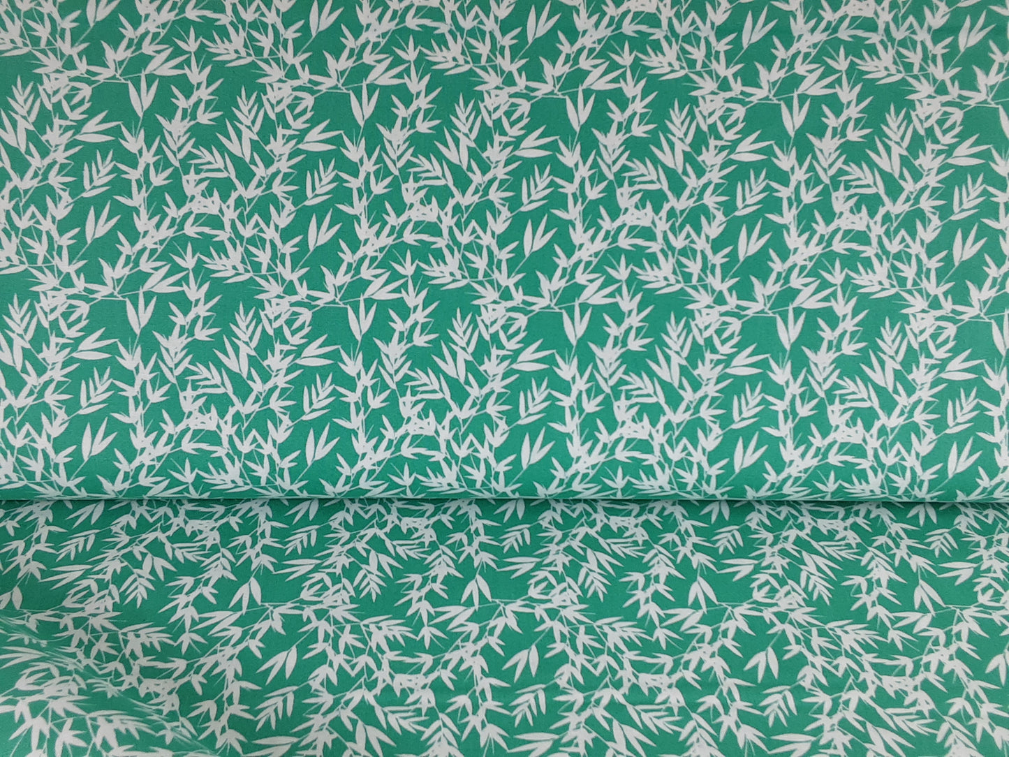 Kyoto Bamboo Leaves Jade- Cotton Print