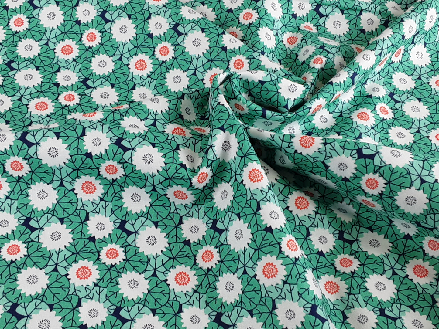 Kyoto Lily Pads- Cotton Print