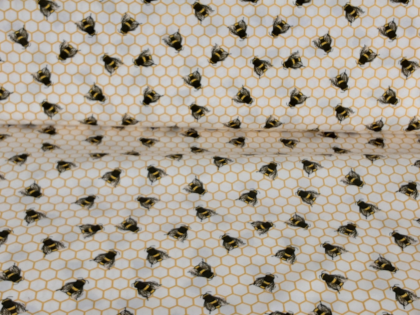 Bee Line- Cotton Print-Ivory