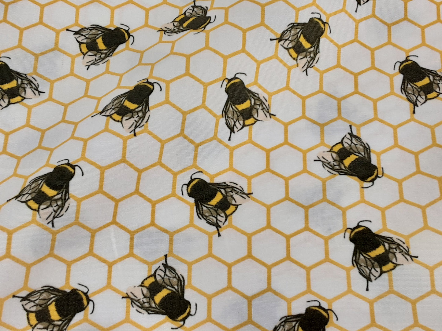 Bee Line- Cotton Print-Ivory