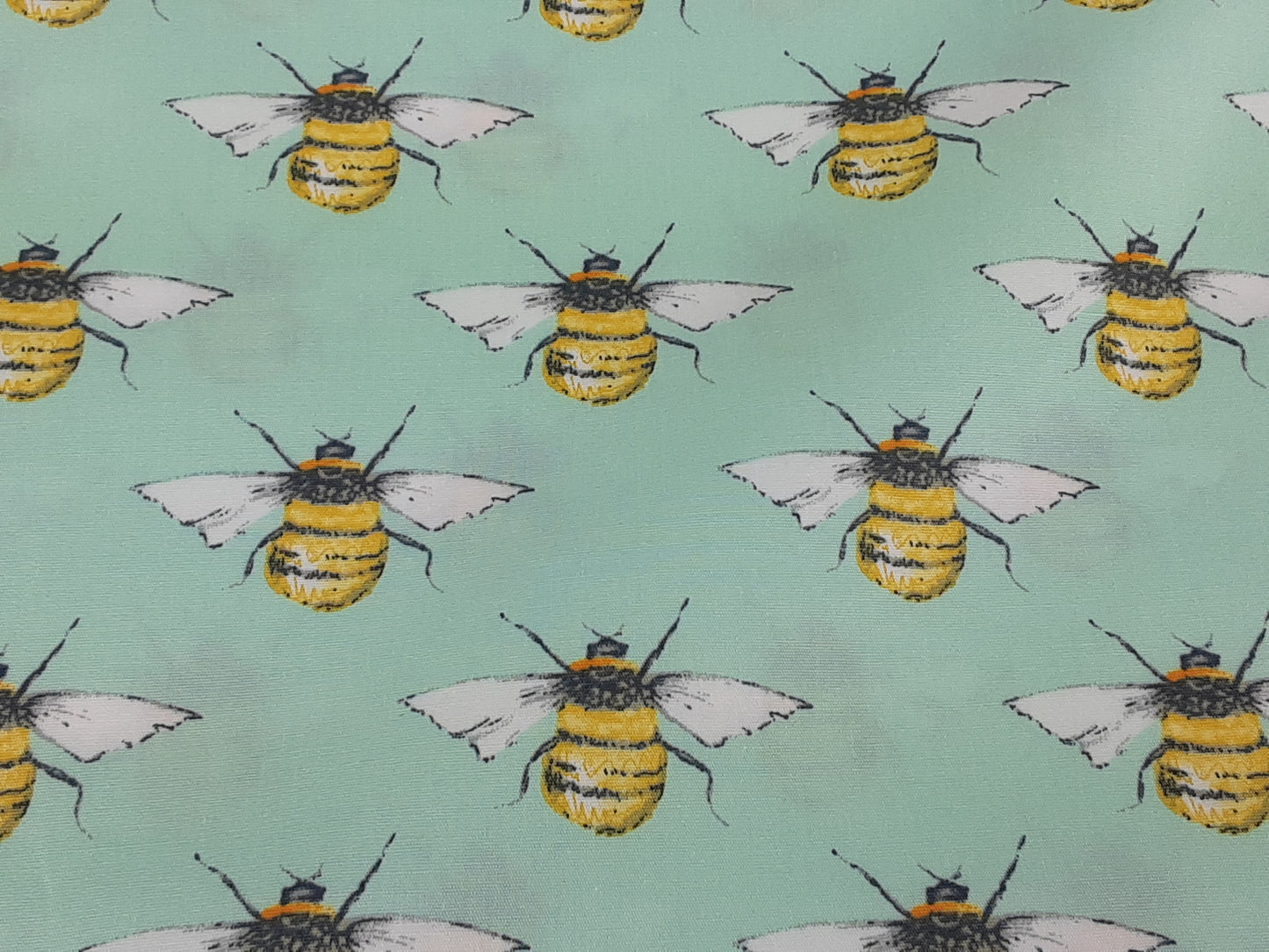 Bee Line- Cotton Print- Green