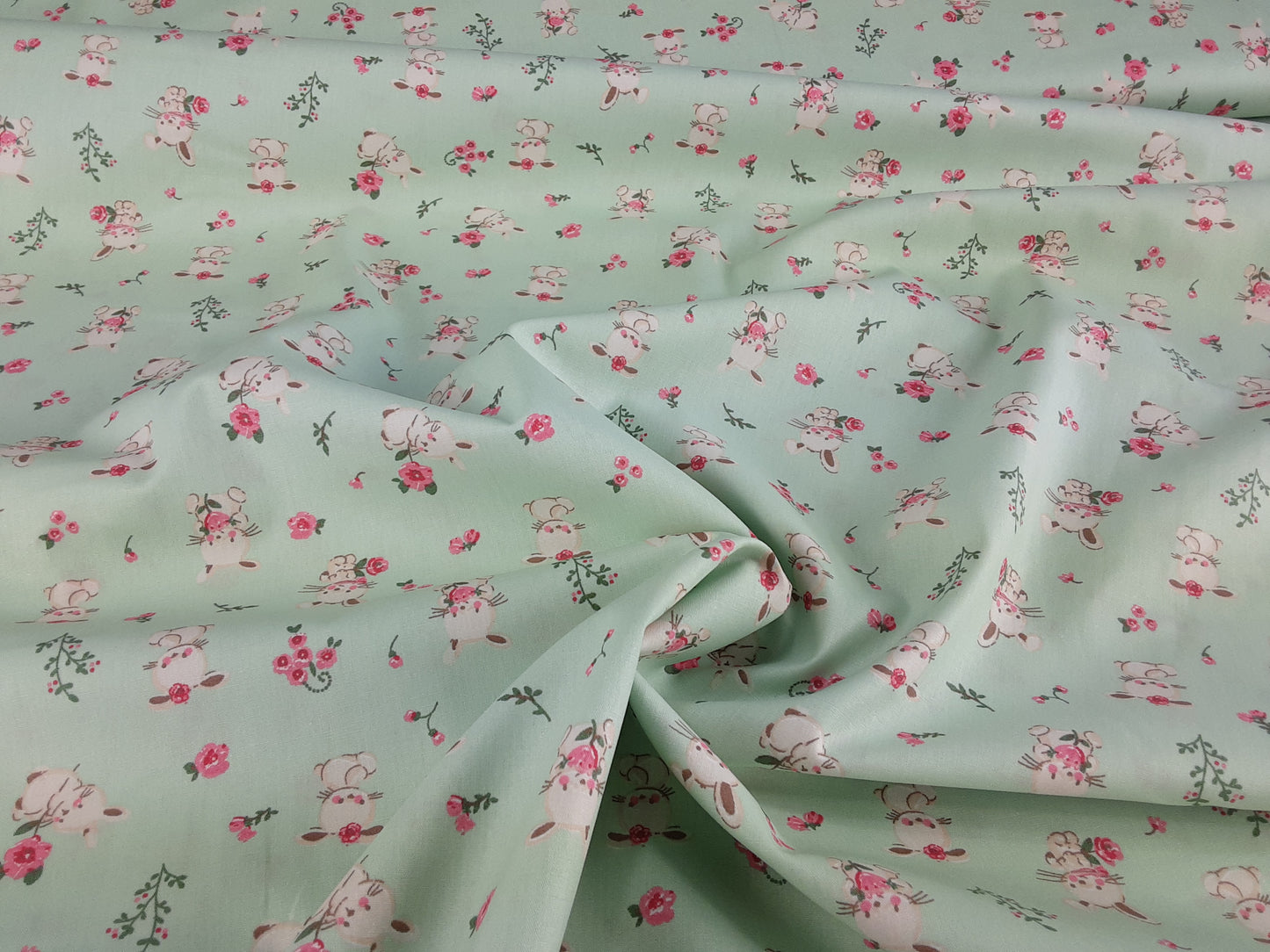 Organic Sweet Bunny Organic Cotton Poplin