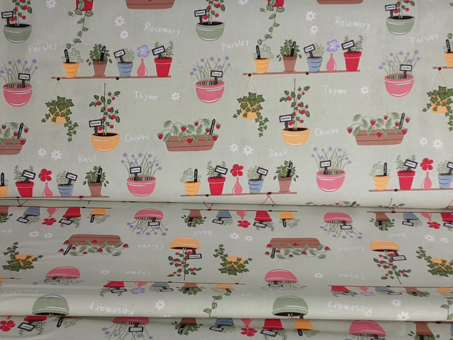 In The Garden – Cotton Prints-Planters