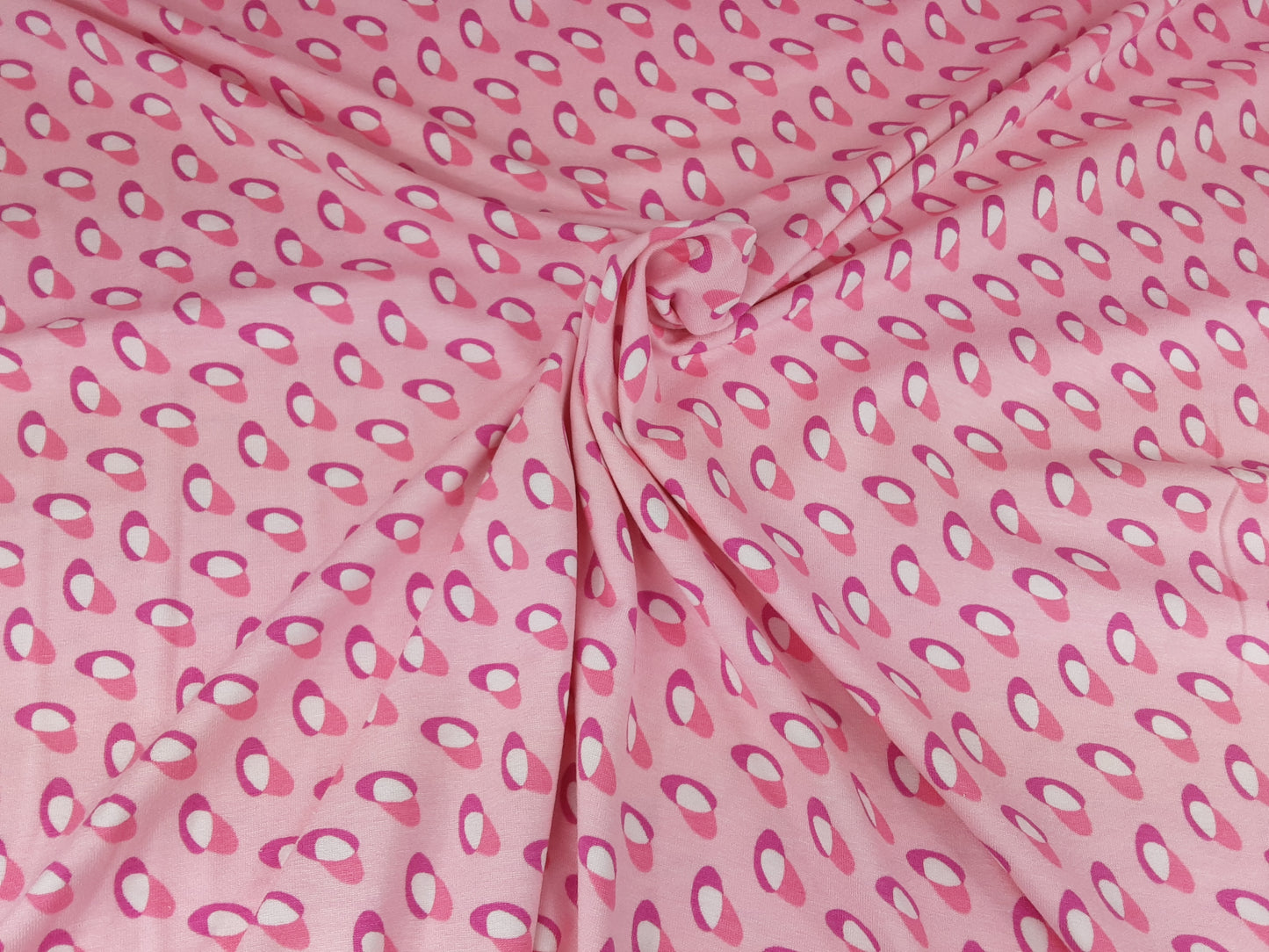Pink and Cerise Small Ellipse Print Rayon