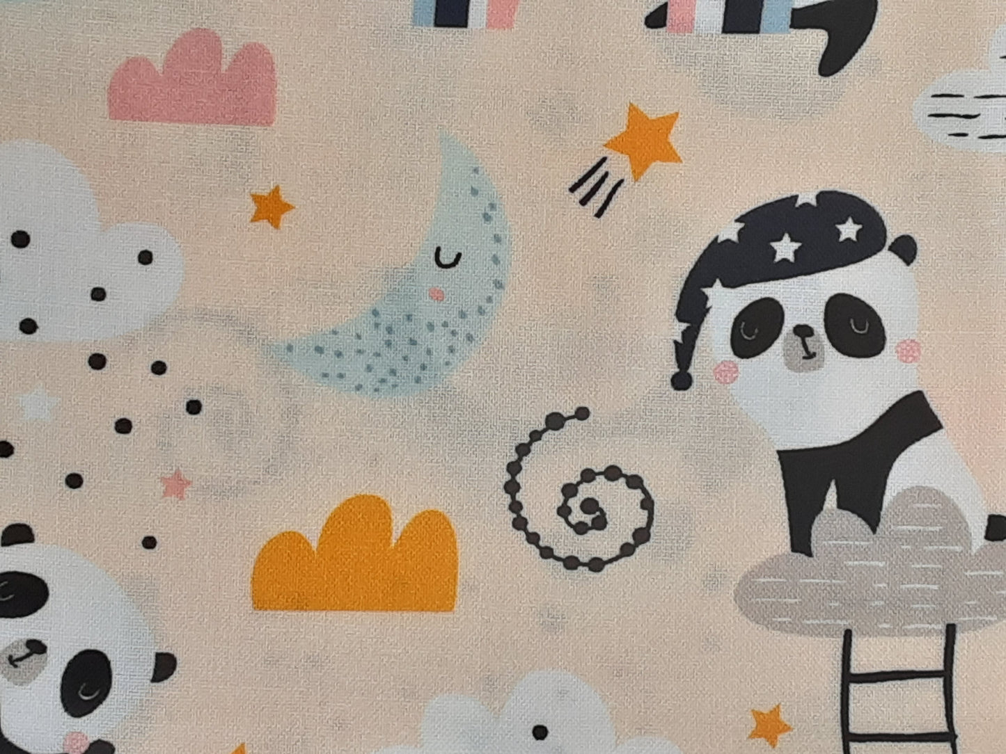 Panda series Fat Quarter 5 Pieces