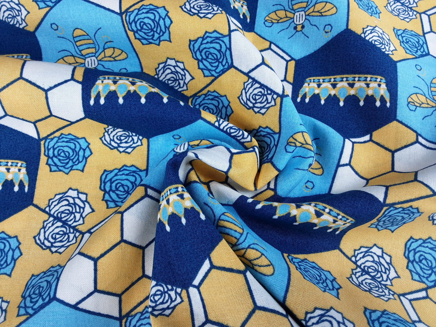 Cotton Patchwork- Bee Colony
