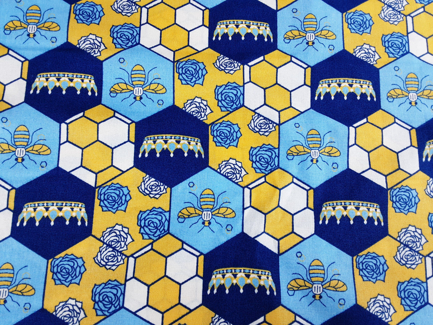 Cotton Patchwork- Bee Colony