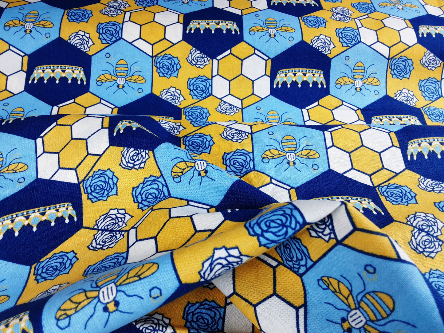 Cotton Patchwork- Bee Colony