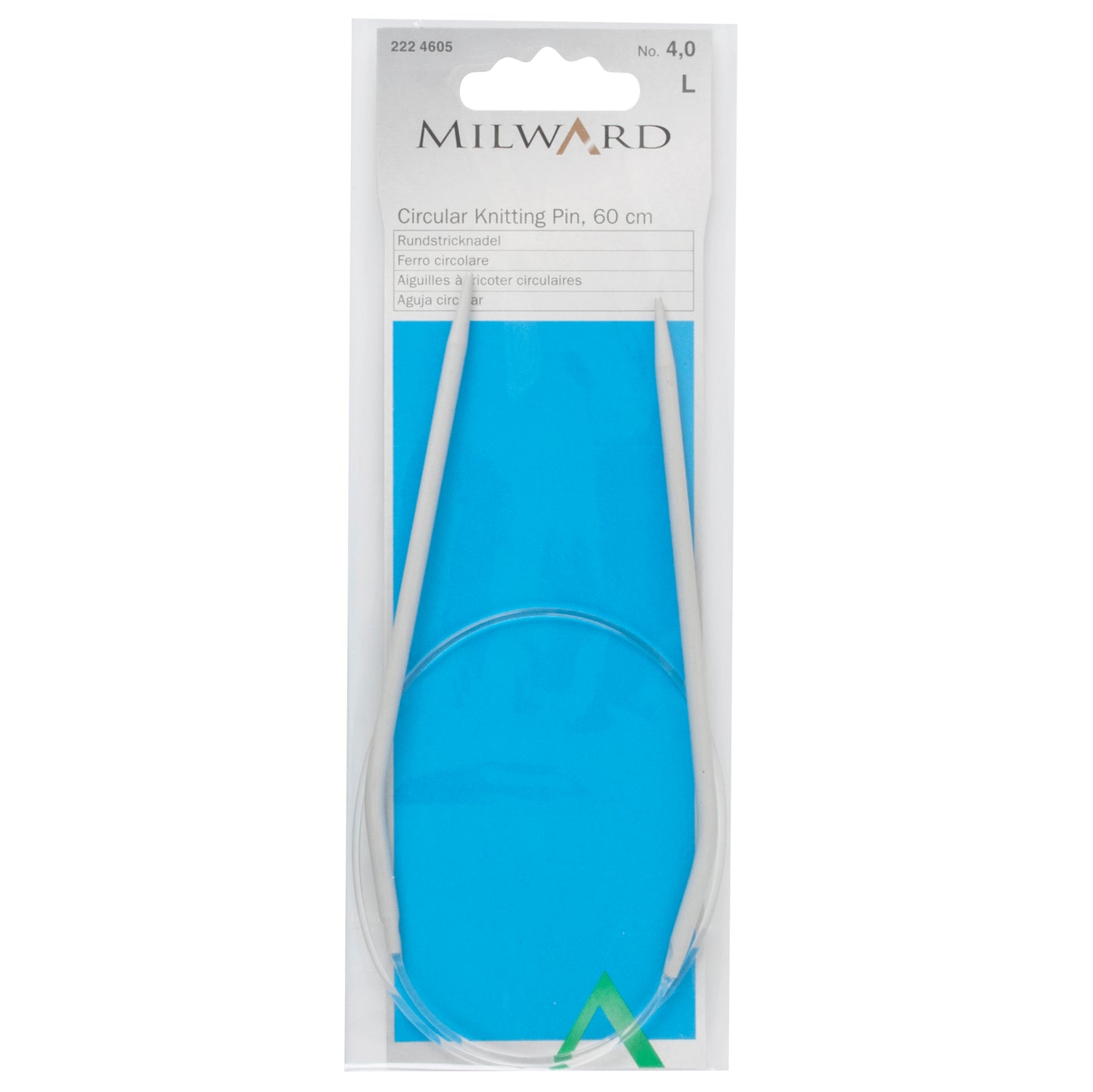 Knitting Pins: Circular: Fixed: 60cm: No4.0