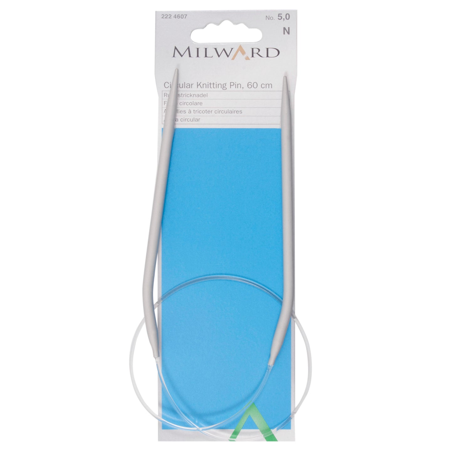 Knitting Pins: Circular: Fixed: 60cm: No5.0
