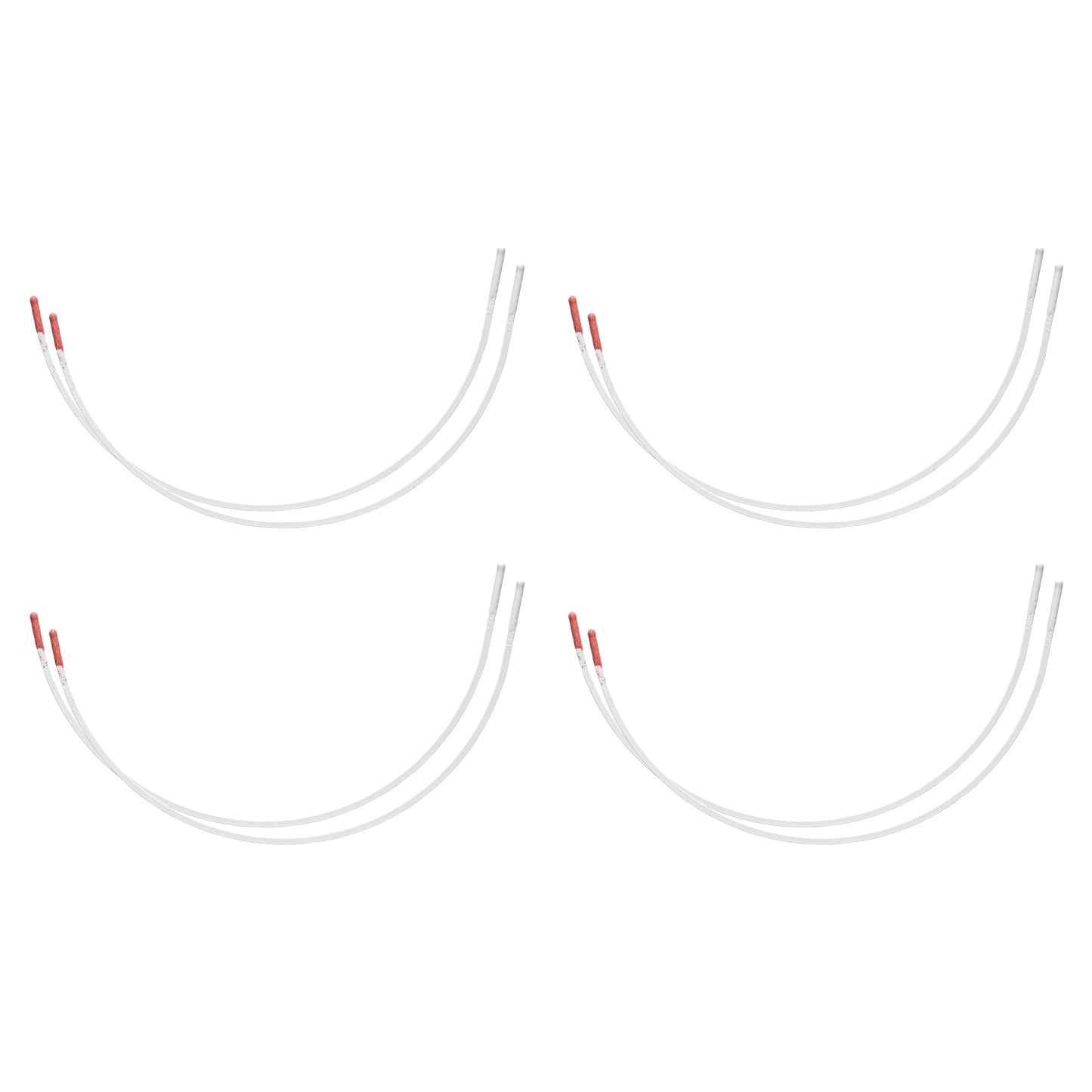 Bra Wires: 4 Pairs: 26cm: White