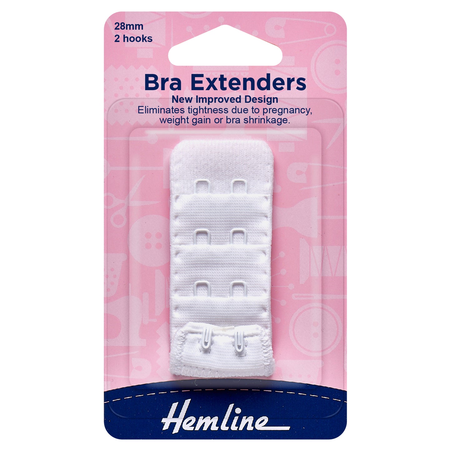 Bra Back Extenders: 28mm: White