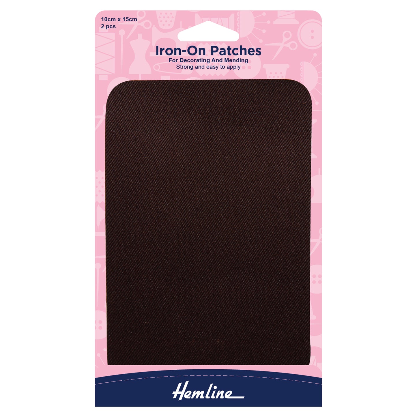 Cotton Twill Patches: Brown - 10 x 15cm