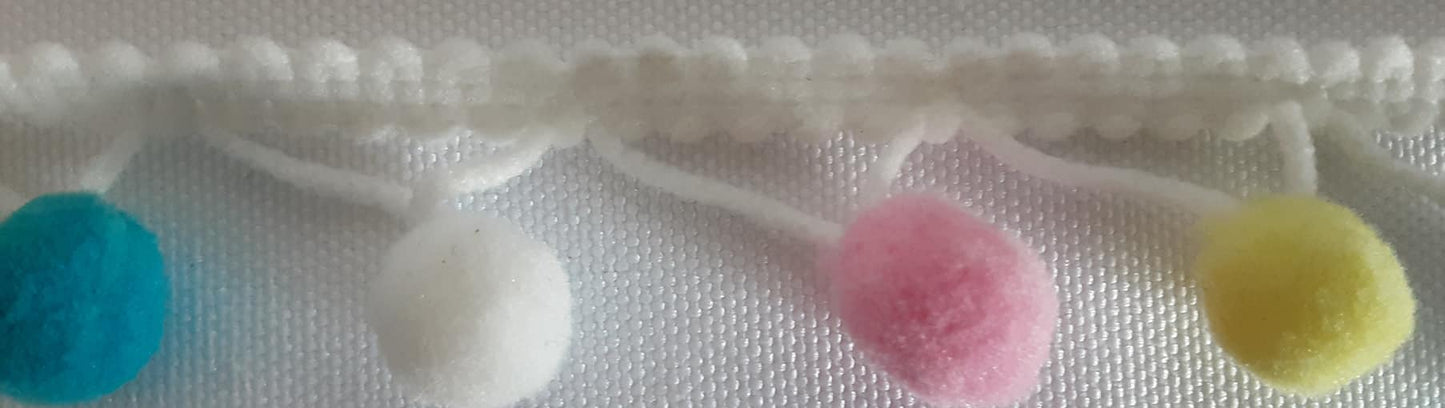 2cm Multi-Colour Pom Pom