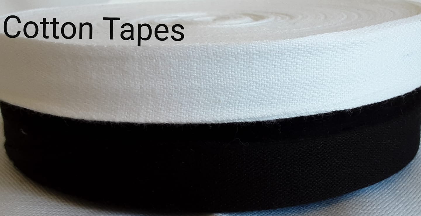 12mm standard cotton tape