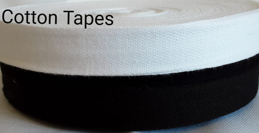 12mm standard cotton tape
