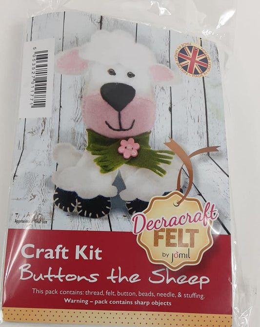 Craft Kit  Buttons the Sheep