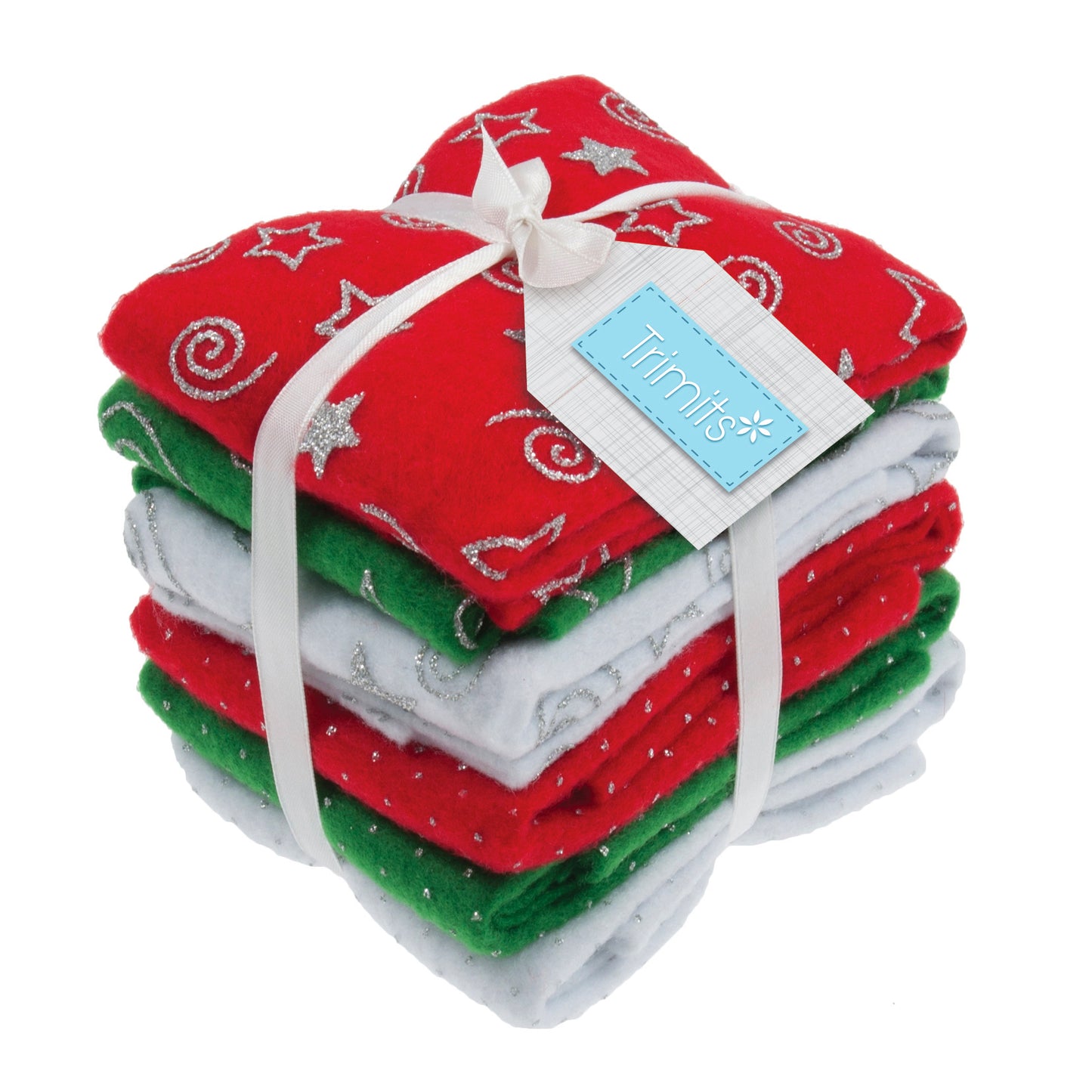 Felt Bundle: Acrylic: 23 x 30cm: Christmas: 6 Pieces: Assorted