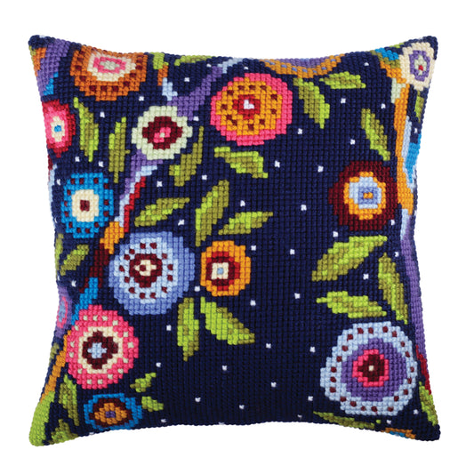 Cross Stitch Kit: Cushion: In Blossom
