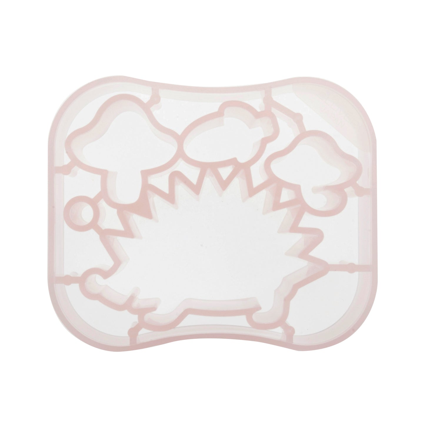 Clover Needle Felting Mould- Hedgehog & Mushrooms Design