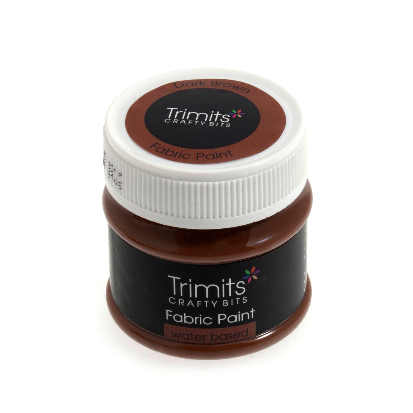 Fabric Paint Pot 50ml - Dark Brown