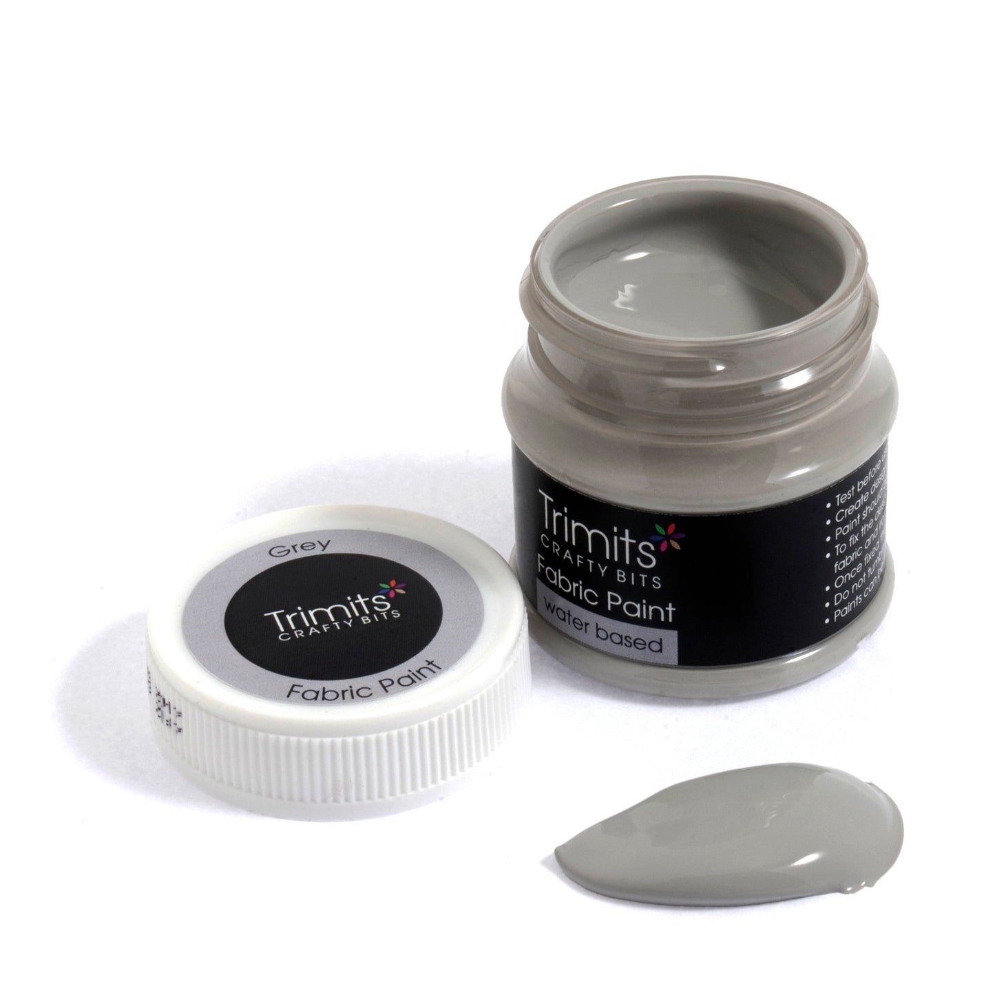 Fabric Paint Pot 50ml- Grey