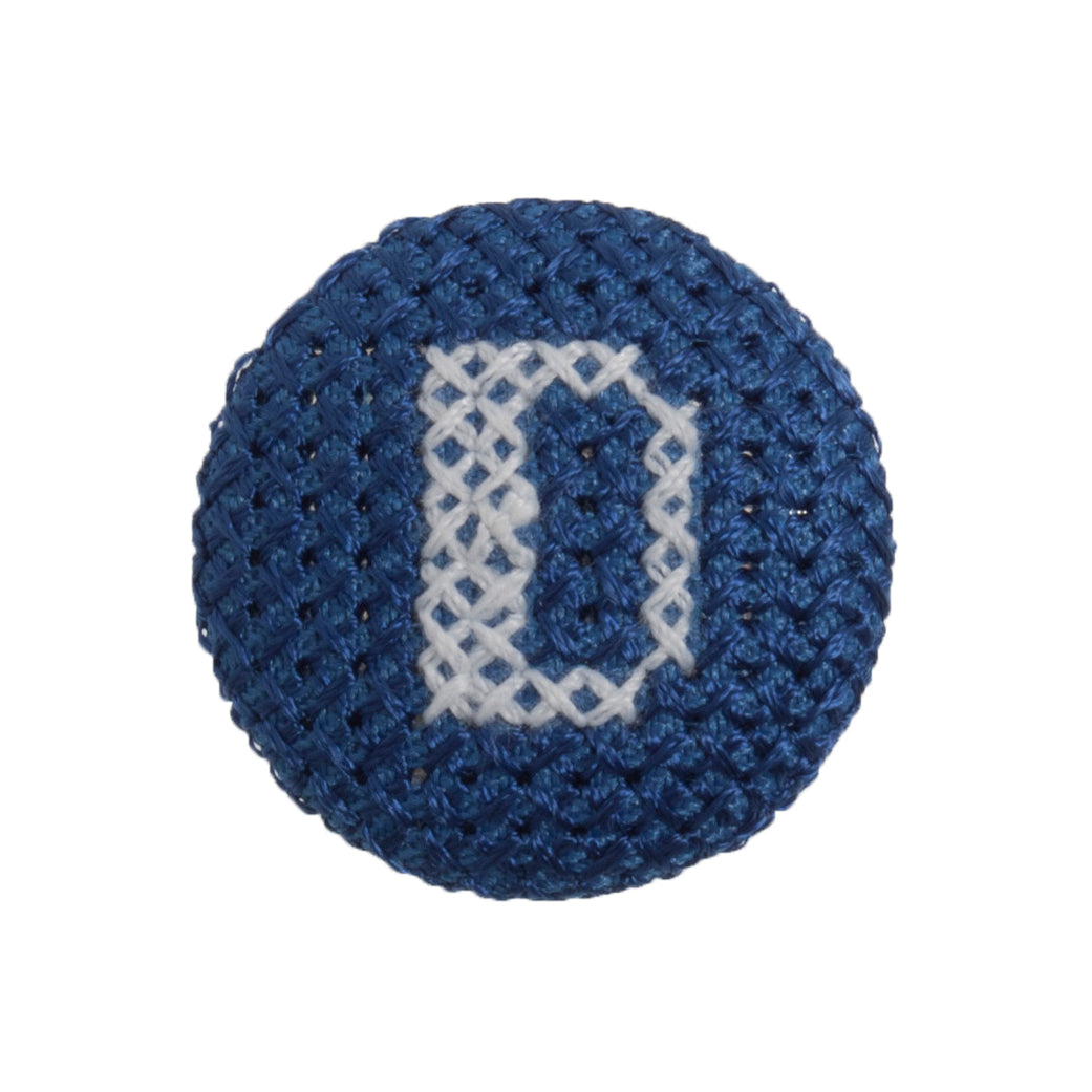 Cross Stitch Alphabet Button-D