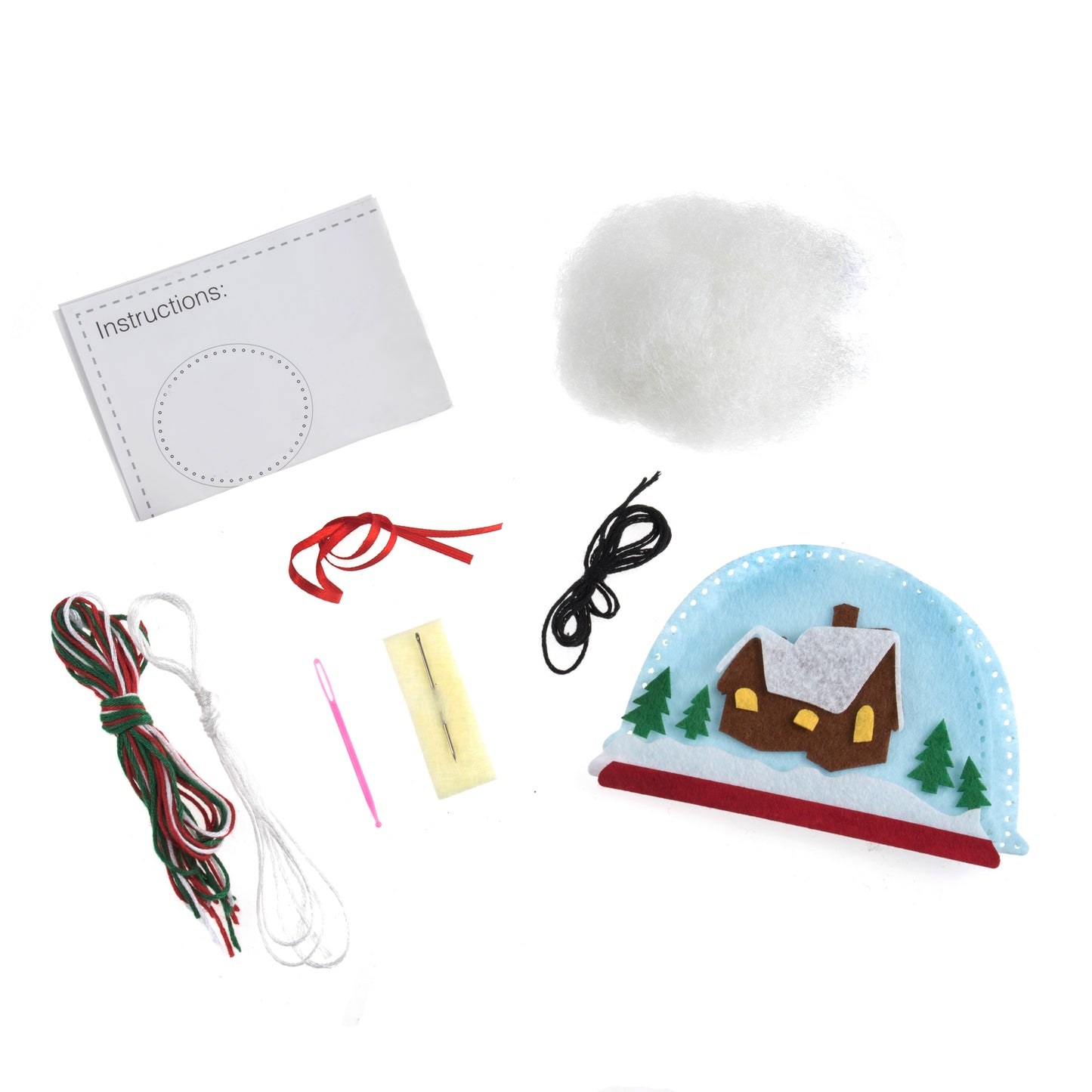 Felt Decoration Kit: Christmas: Snow Globe