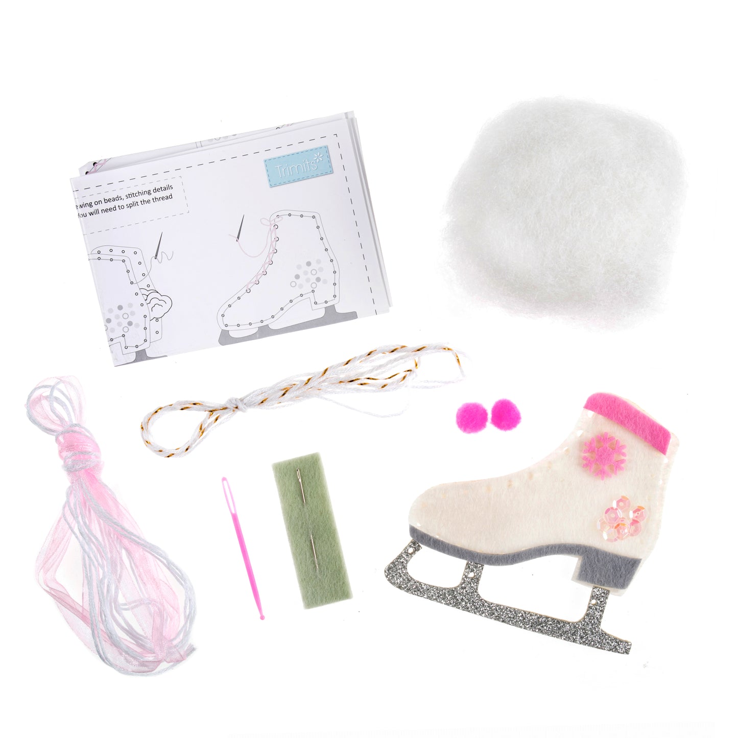 Felt Decoration Kit: Christmas: Ice Skate