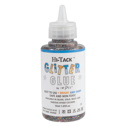 Hi-Tack Glitter Glue: Multi-Colour: 50ml
